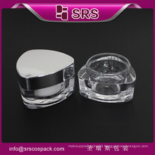 SRS free sample empty 15ml 30ml 50ml acrylic cosmetic jar white